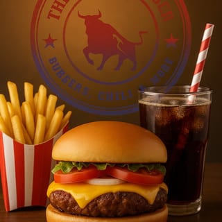 CHEESEBURGER, FRIES, DRINK