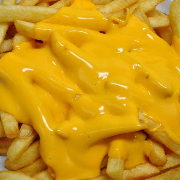 CHEESE FRIES.