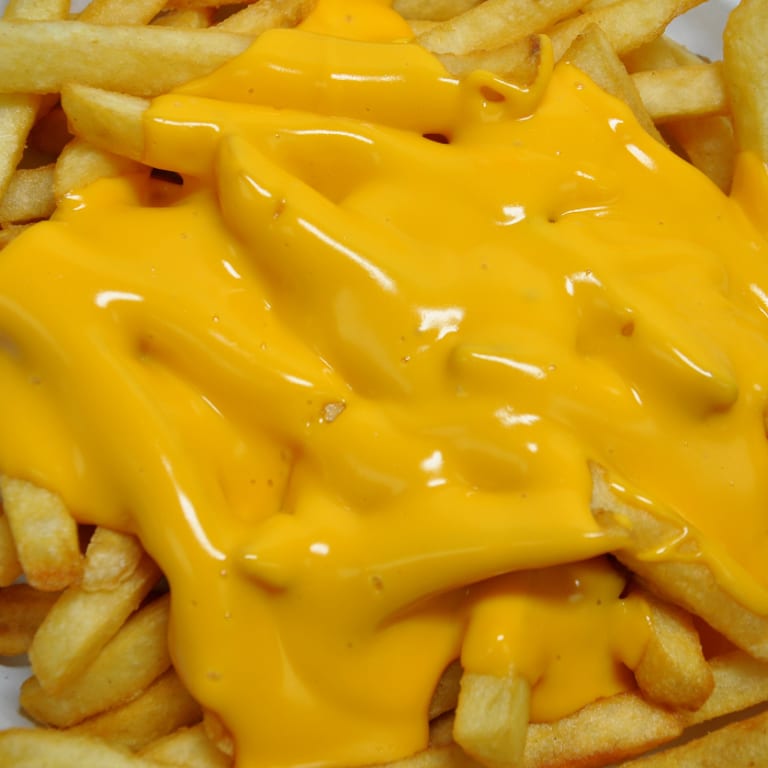 Delicious cheese fries