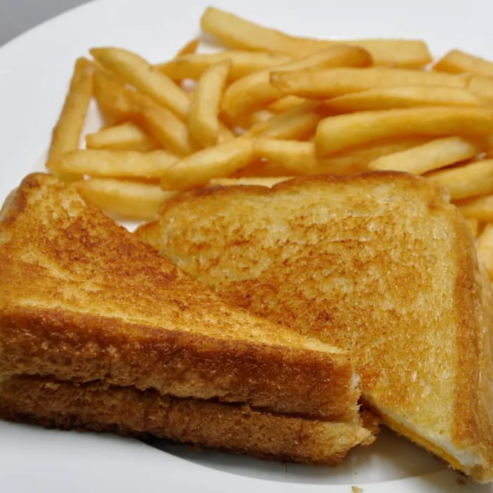GRILLED CHEESE & FRIES.