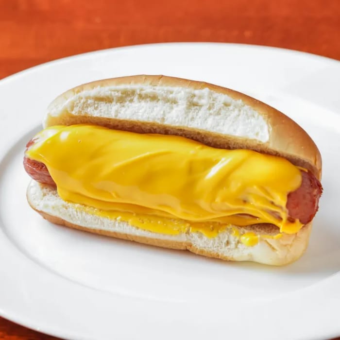 CHEESE DOG.